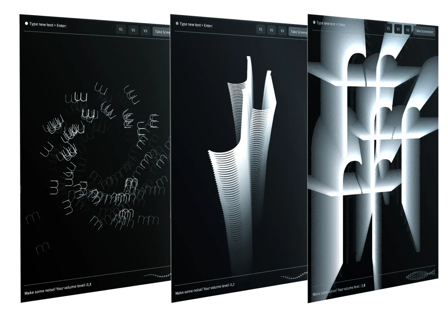 Audioreaktive Typografie